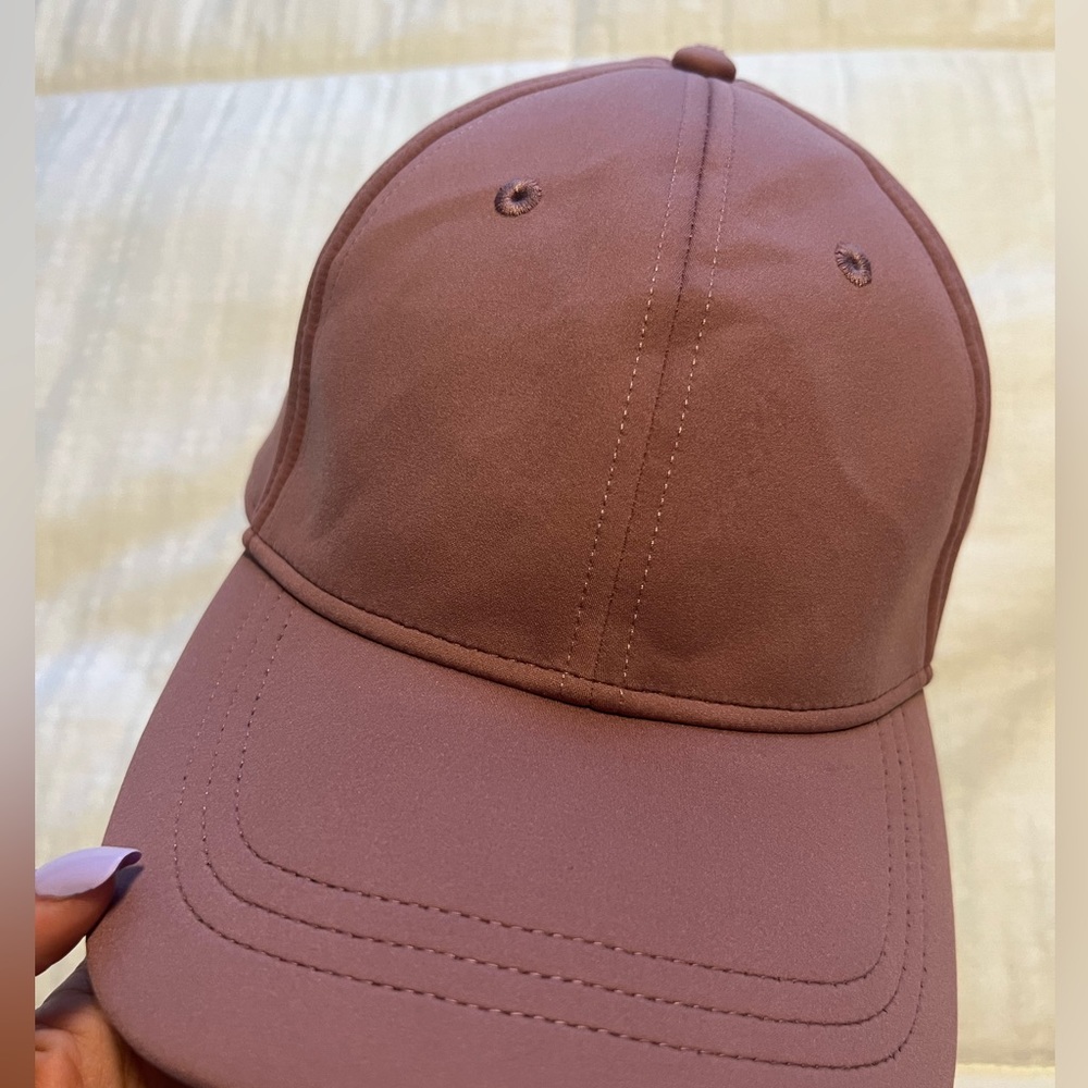 Pink lululemon baller hat